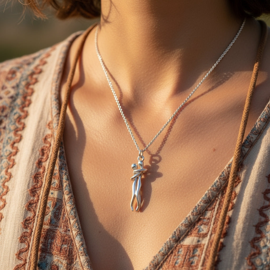 Eternal Embrace Couple Necklace