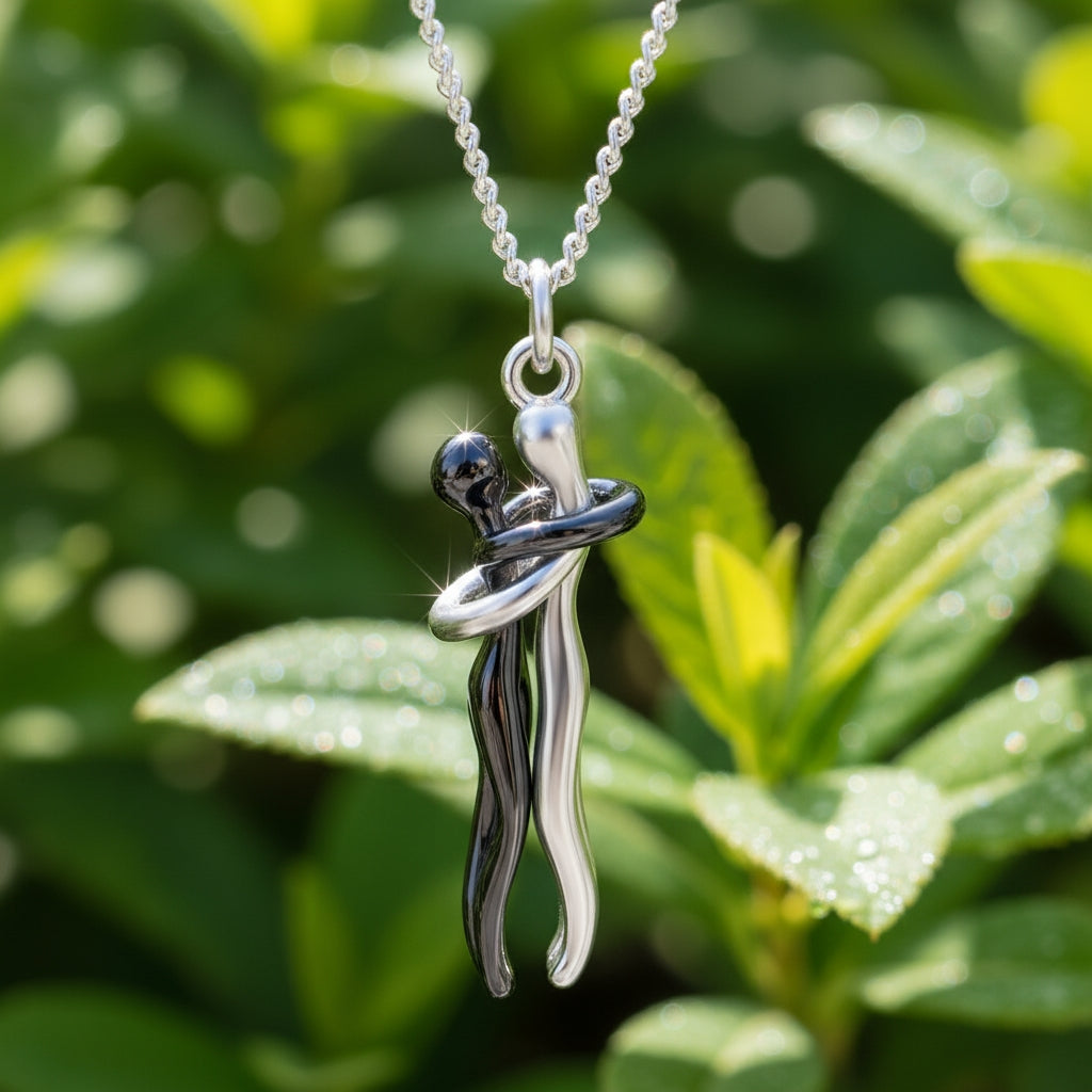 Eternal Embrace Couple Necklace