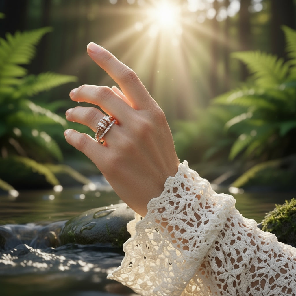 Turnable Serenity Bead Anxiety Ring