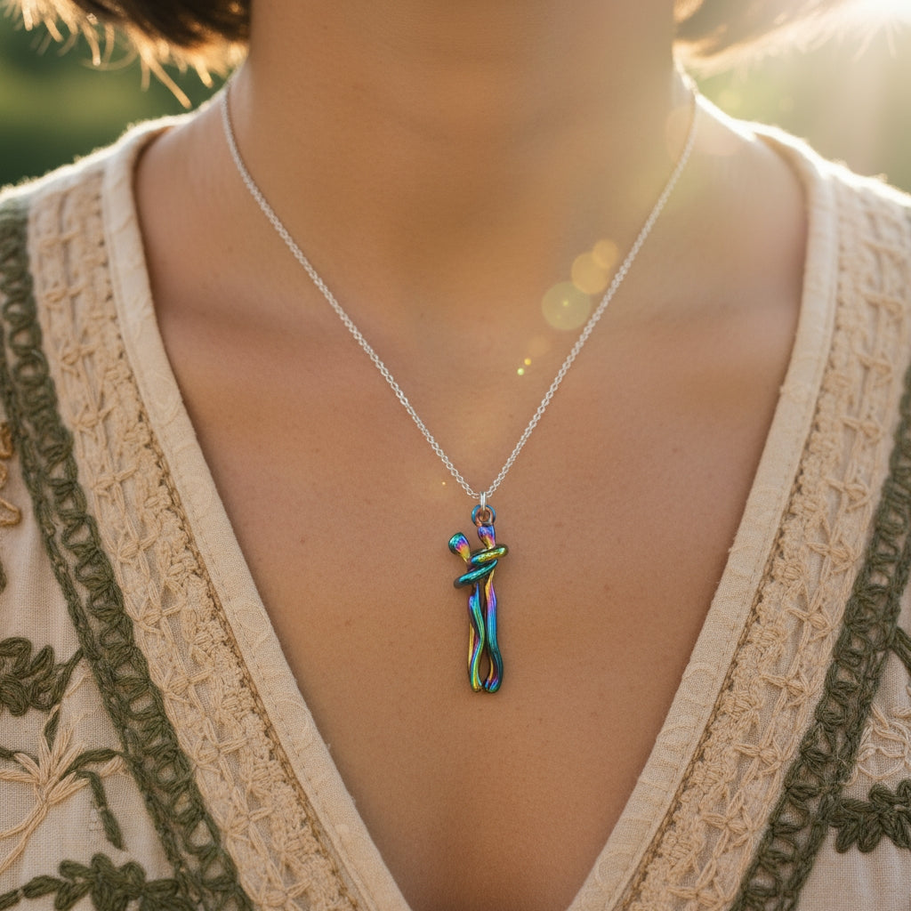 Eternal Embrace Couple Necklace