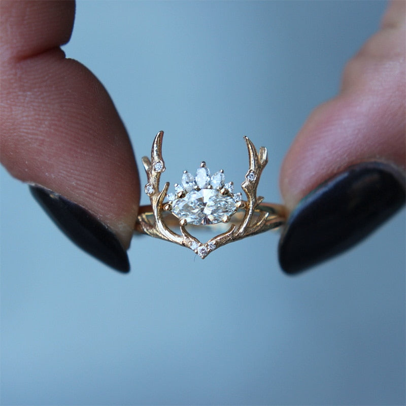 Exquisite Elk Antler Ring