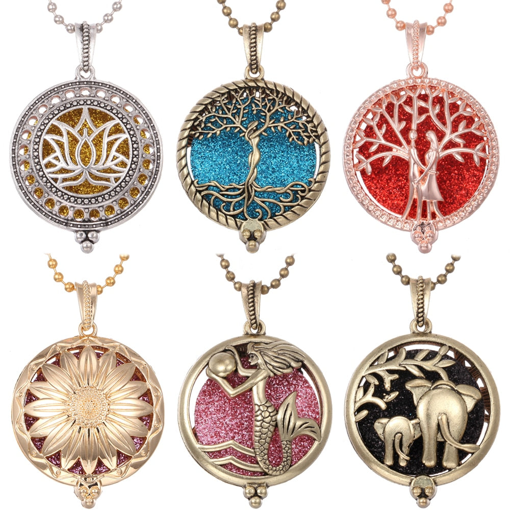 Tree of Life Aromatherapy Diffuser Necklace