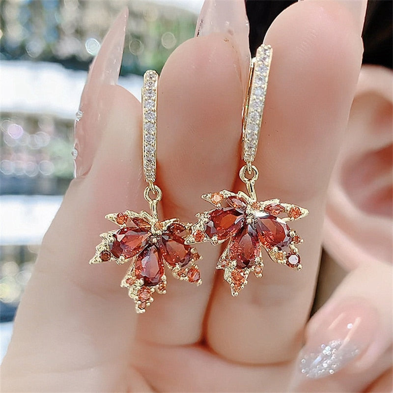 French Vintage Rhinestone Tassel Earrings