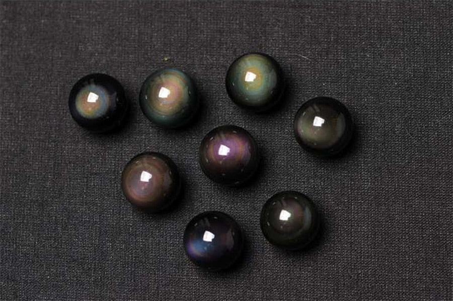 Rainbow Obsidian Pendant Necklace