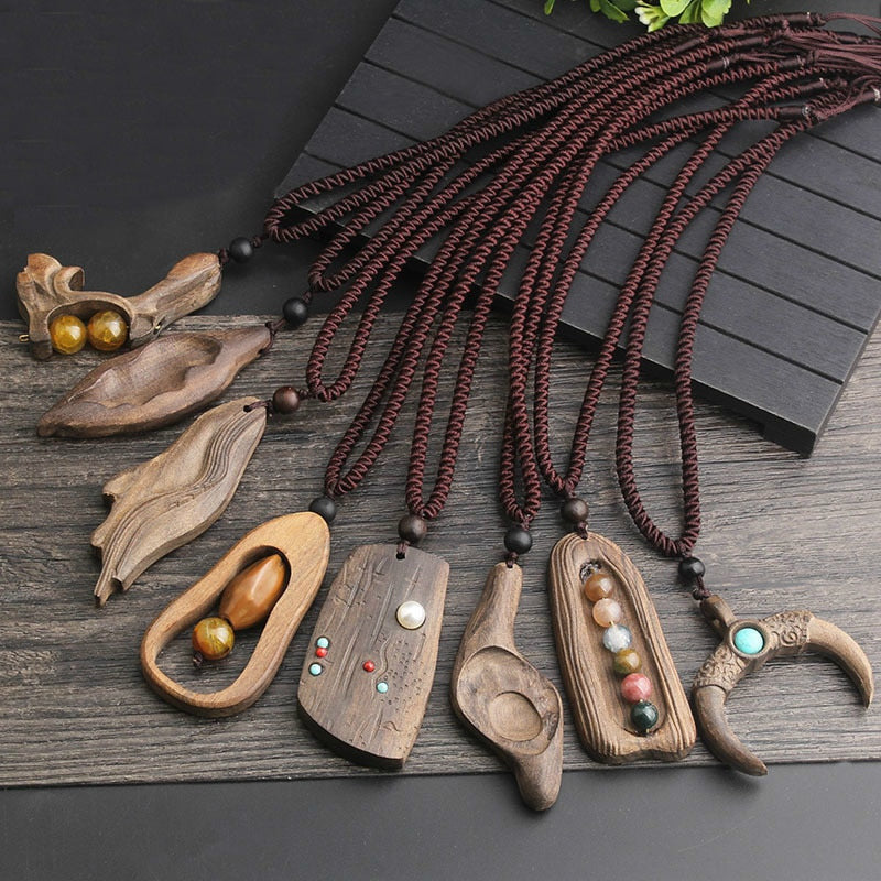 Sandalwood Pendant Necklace