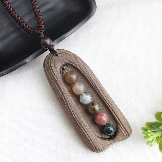 Sandalwood Pendant Necklace