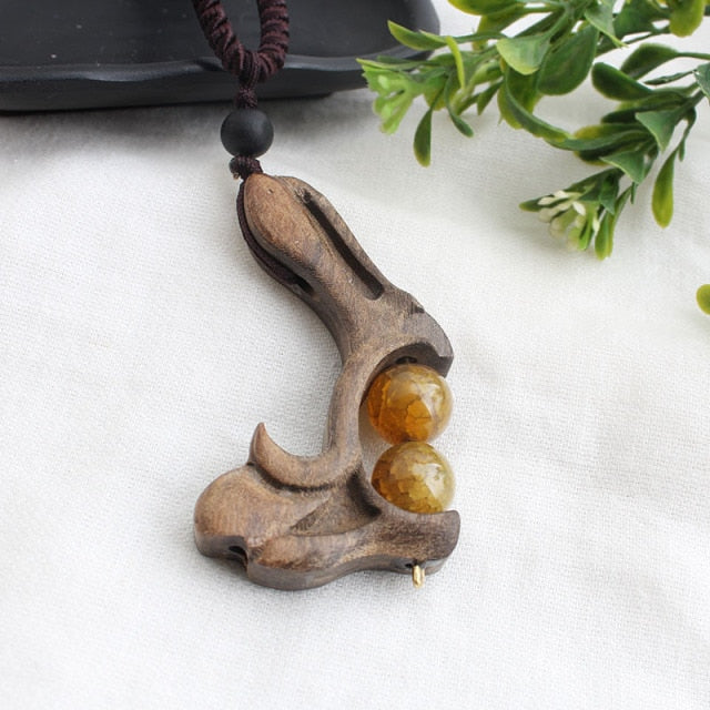 Sandalwood Pendant Necklace