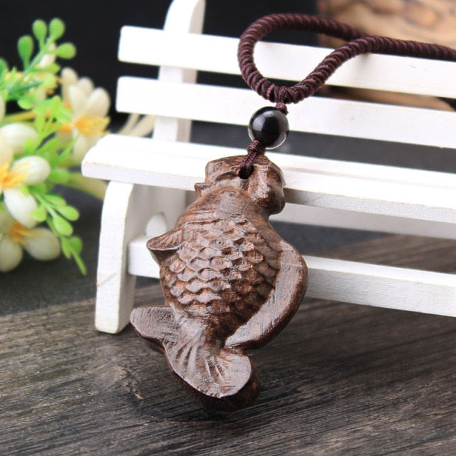 Sandalwood Pendant Necklace