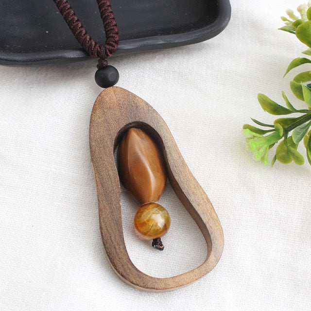 Sandalwood Pendant Necklace