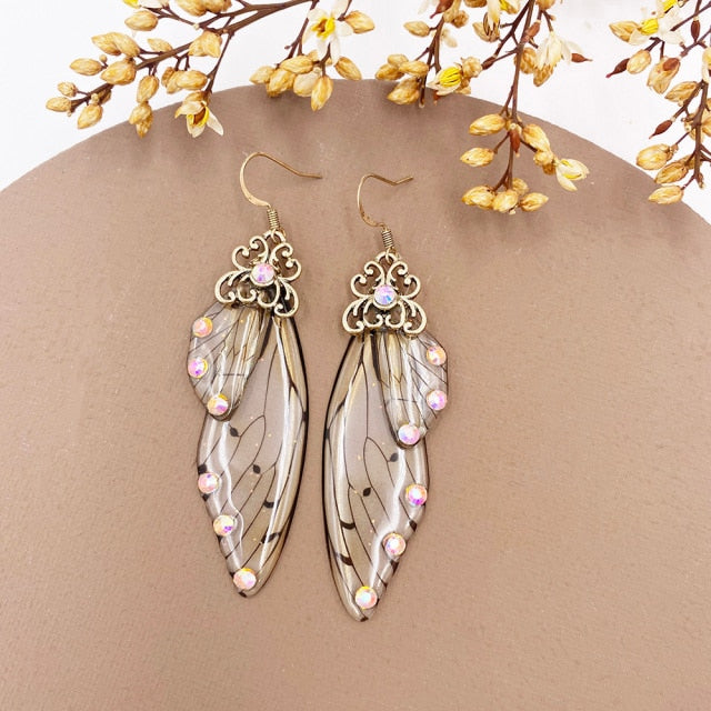 Fairy Crystal Earrings Fairy Hippie Jewelry Crystals Dangle Earrings